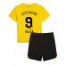 Billige Borussia Dortmund Sebastien Haller #9 Børnetøj Hjemmebanetrøje til baby 2023-24 Kortærmet (+ korte bukser)